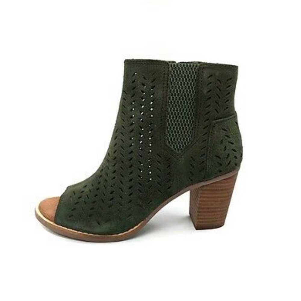 Tom’s Majorca Peep Toe Booties